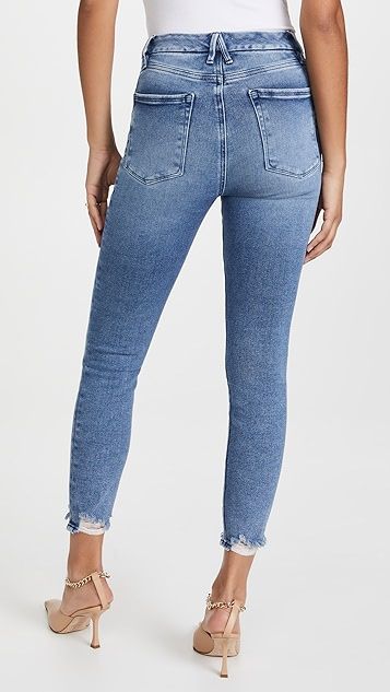 Good Legs Crop Chewed Hem Jeans | Shopbop