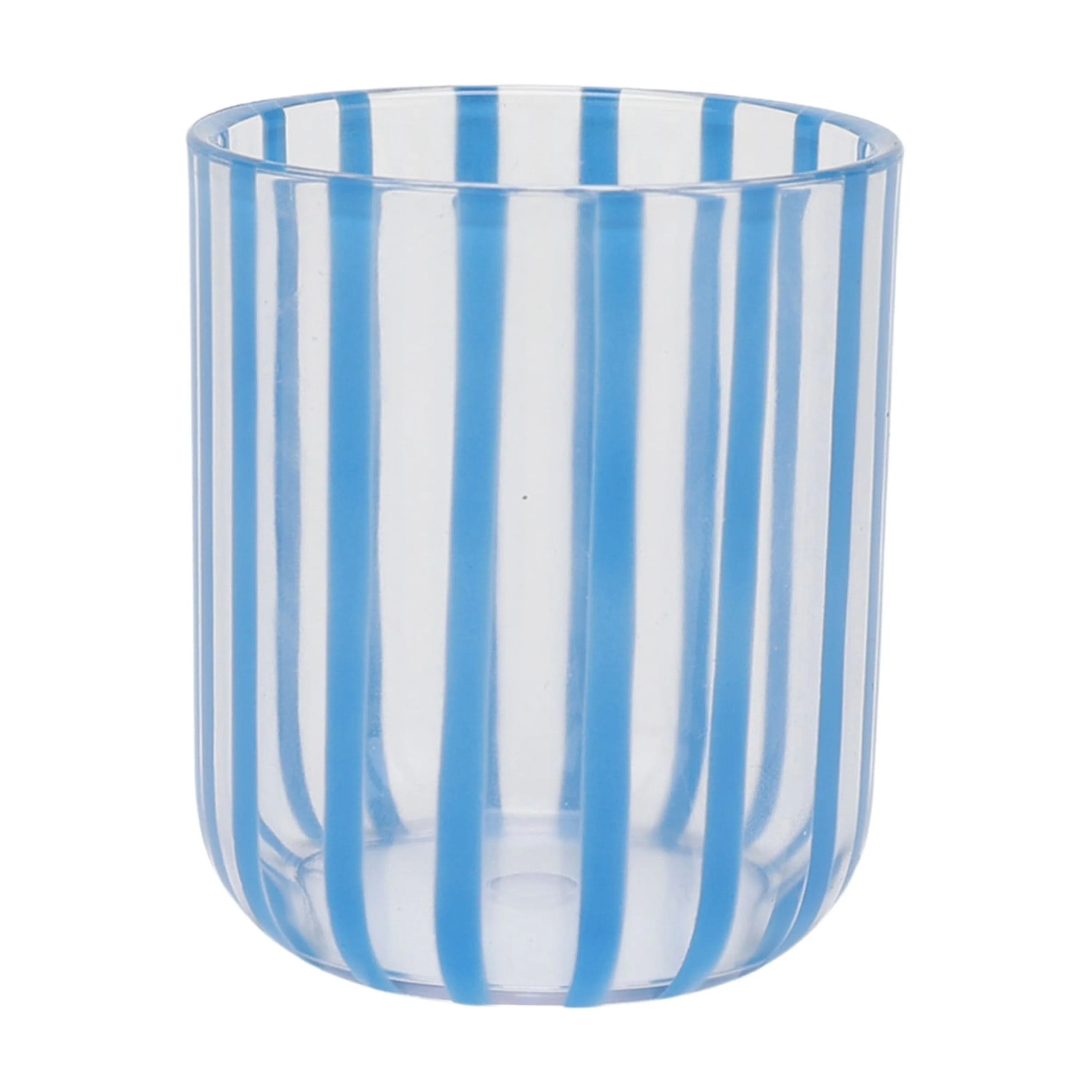 Mainstays by Becky G. & Alejandra 14-Ounce Short Acrylic Stripe Line Tumbler, Blue | Walmart (US)