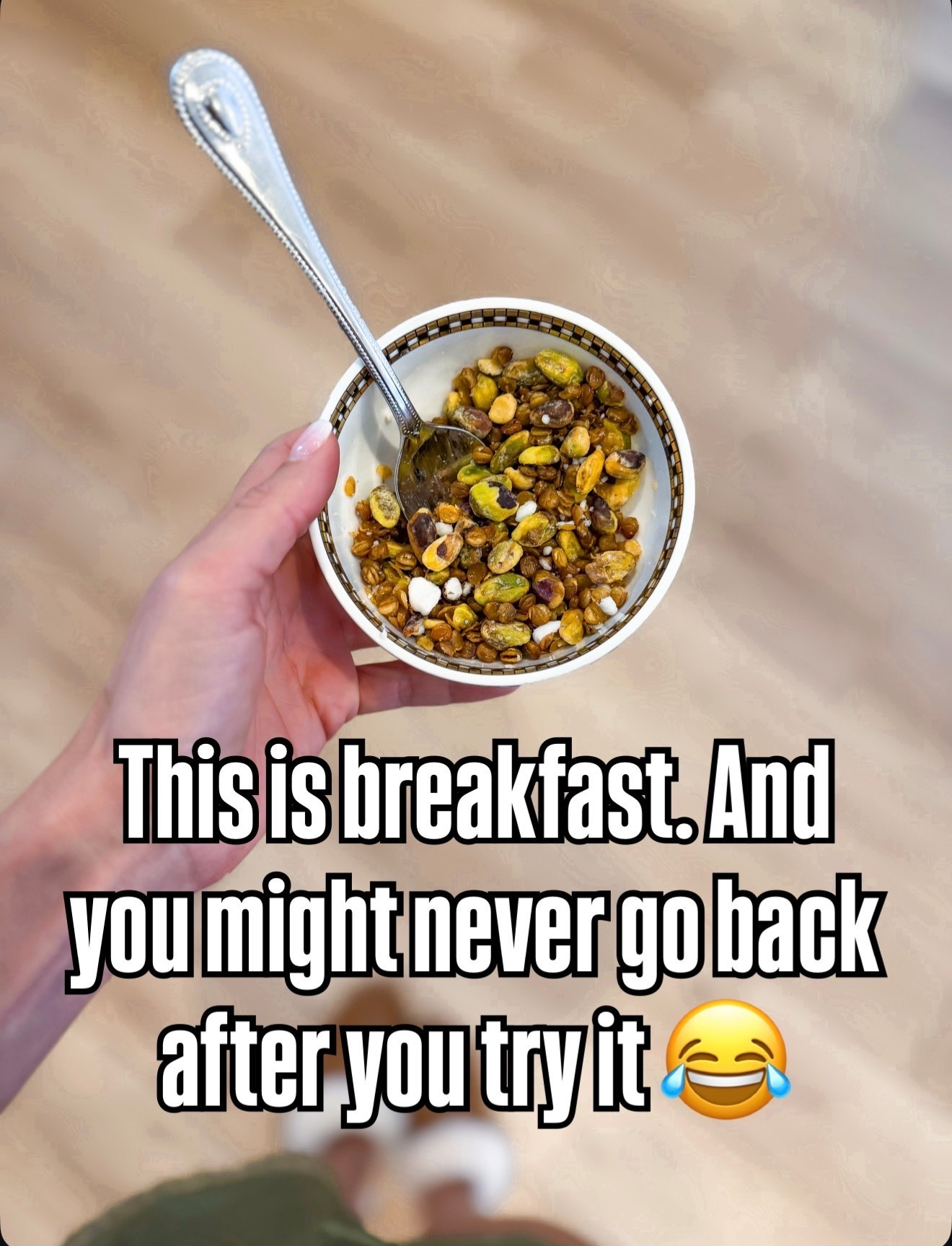 Weird but worth it! Here are 9 random things you need! My recent breakfast fixation: 1/4 cup salt and vinegar pistachios + 1/4 cup crispy lentils + sprinkle of vegan feta cheese. It is so delicious! I’m not super hungry in the morning so this does the trick without leaving me feeling bogged down.

#LTKmorningroutine #LTKselfcare #LTKfoodie
