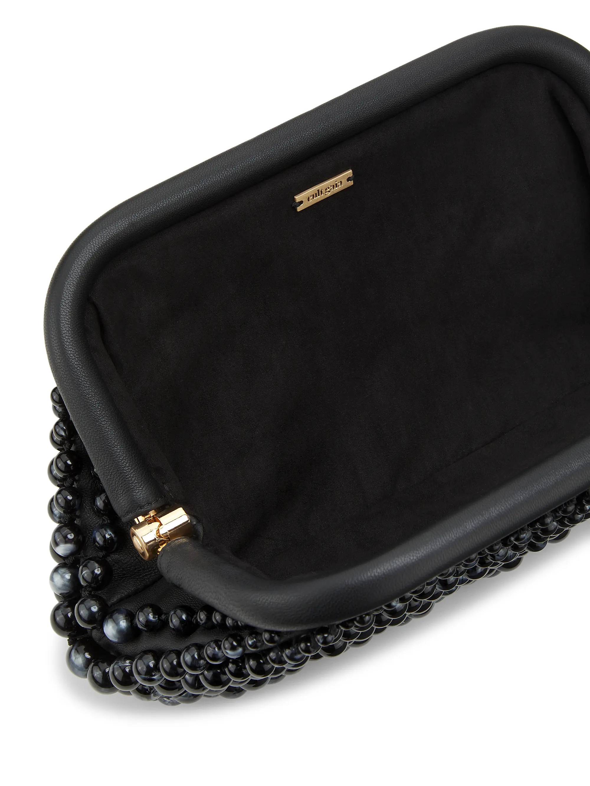 Nia Beaded Leather Clutch | Saks Fifth Avenue
