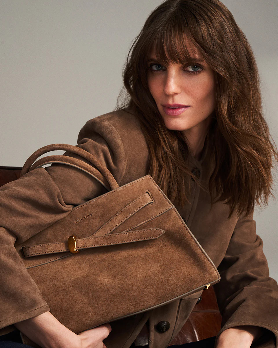 Dash Suede Bag in Bark | Veronica Beard | Veronica Beard