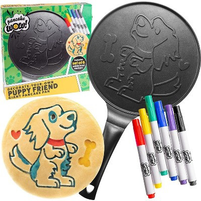 CucinaPro Jumbo Pancake Puppy Pan- Make Giant 10" Pancakes for Magical Kid's Breakfast- With 6 Edible Markers For Added Family Fun- Non Stick Griddle | Target
