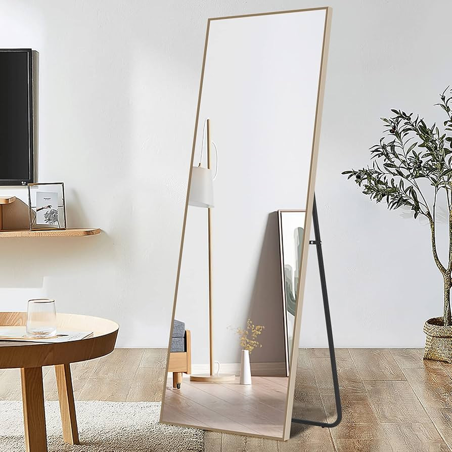 MAYEERTY 65"x22" Full Length Mirror, Standing Hanging or Leaning Against Wall, Dressing Mirror Wa... | Amazon (US)