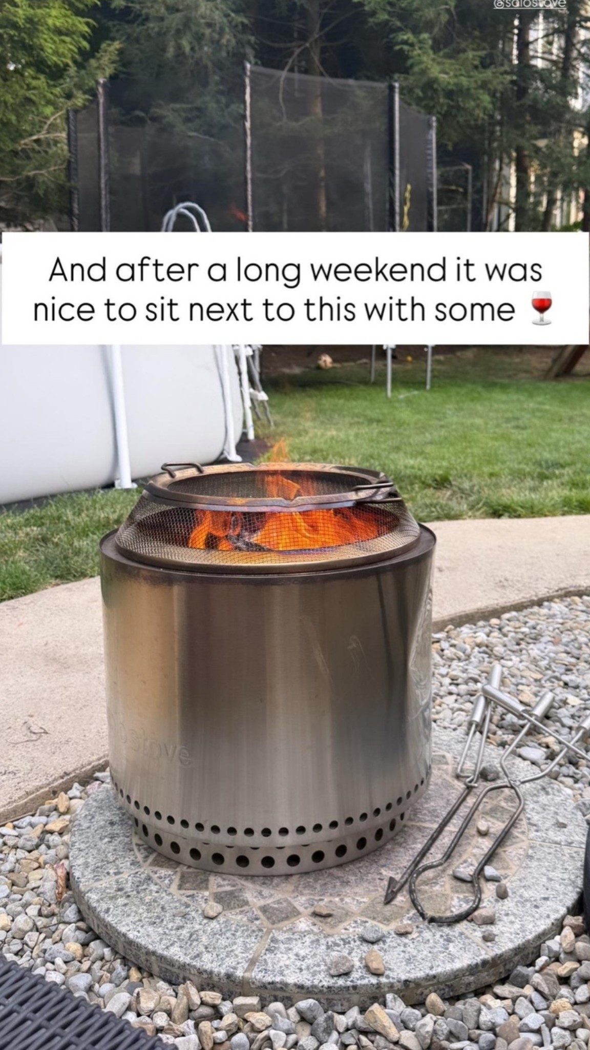 Such a good addition to your yard!  I can even make the fire all on my own!
