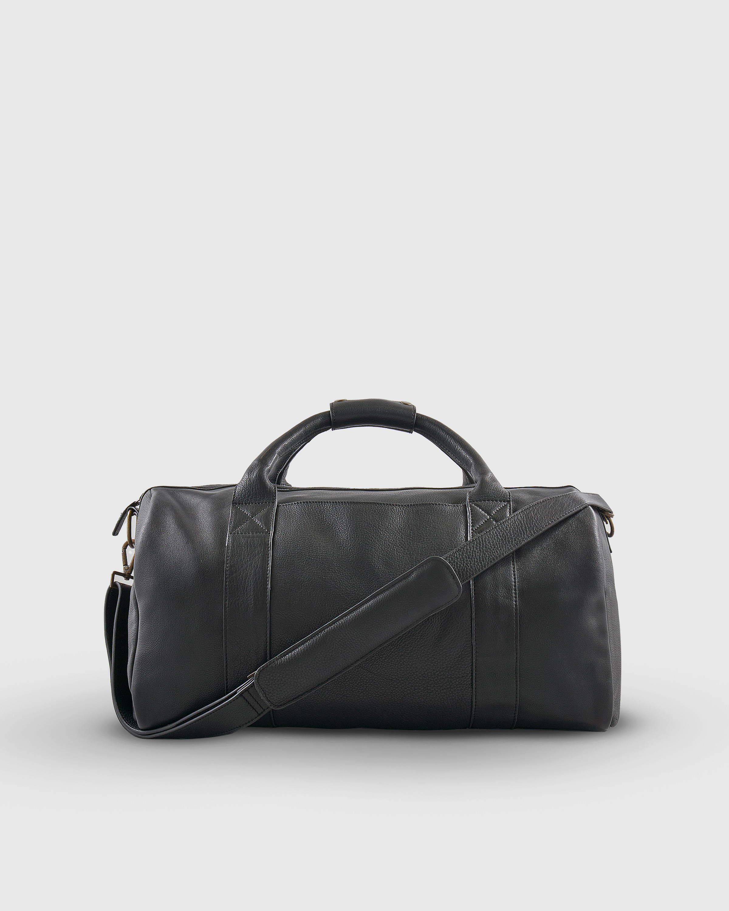 Quince | Men's Nappa Leather Duffle Bag in Black | Quince