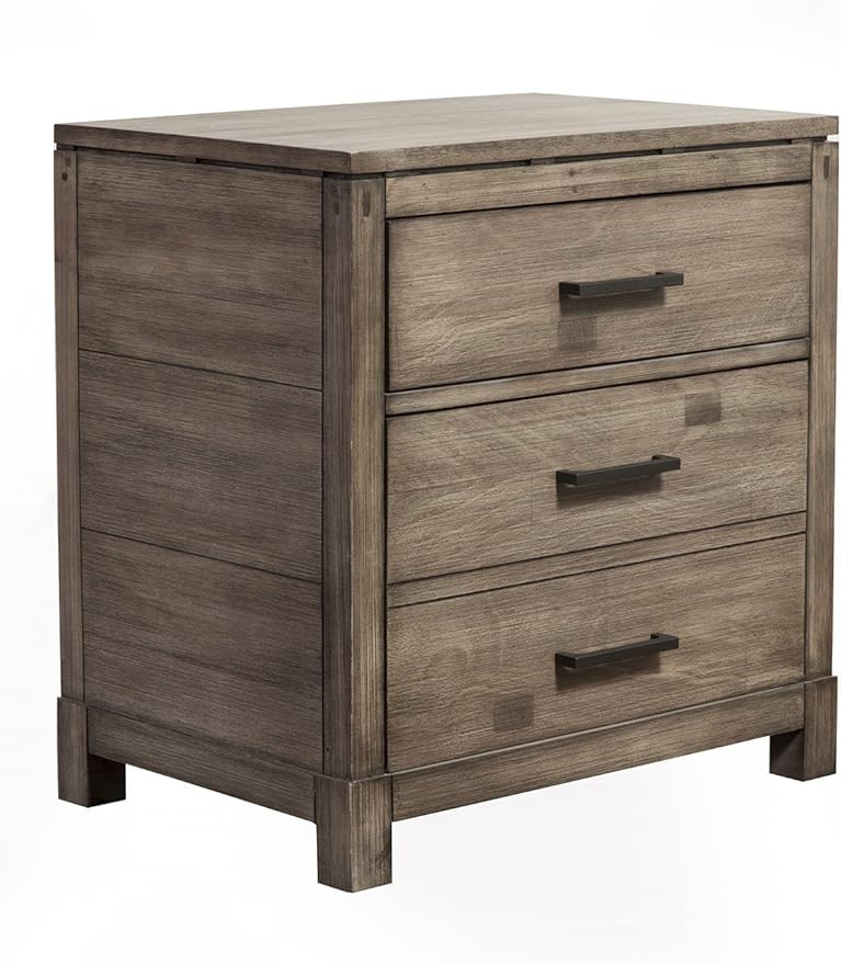 Alpine Furniture Sydney 2 Drawer Nightstand, | Amazon (US)