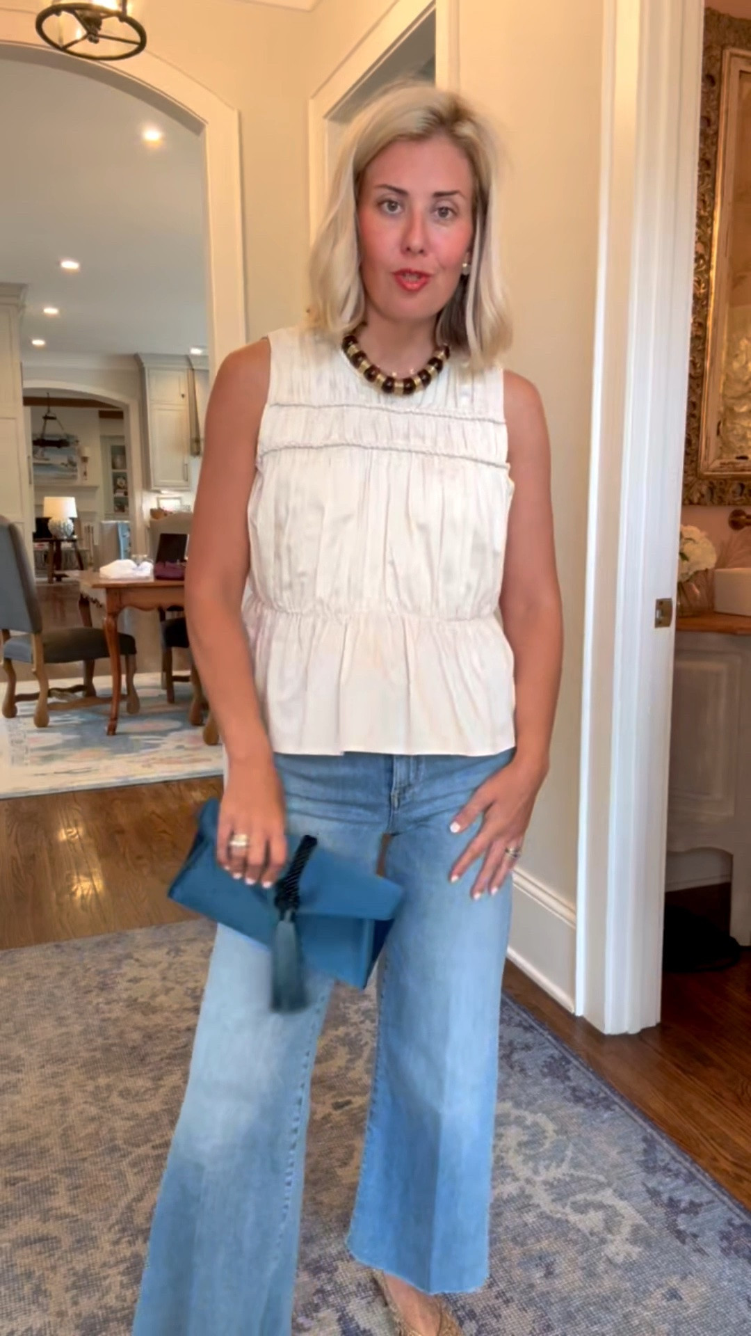 Incredible white top that makes such a statement!! Closet keeper!! 
Top - small (need xs)
Jeans - 26P 1964 wash) 
Flats - 7.5 (sized 1/2 down) 

Codes:
Emily McCarthy - mixandmatch10

#LTKdayinmylife #LTKootd #LTKmomlife