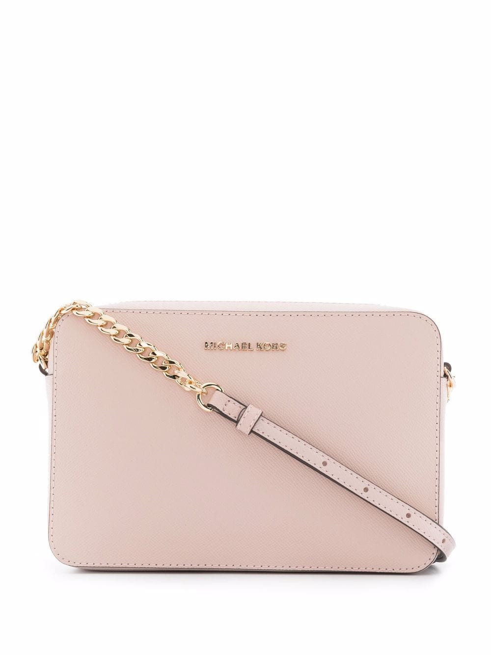 Michael Michael Kors large Jet Set leather crossbody bag - Pink | Farfetch Global