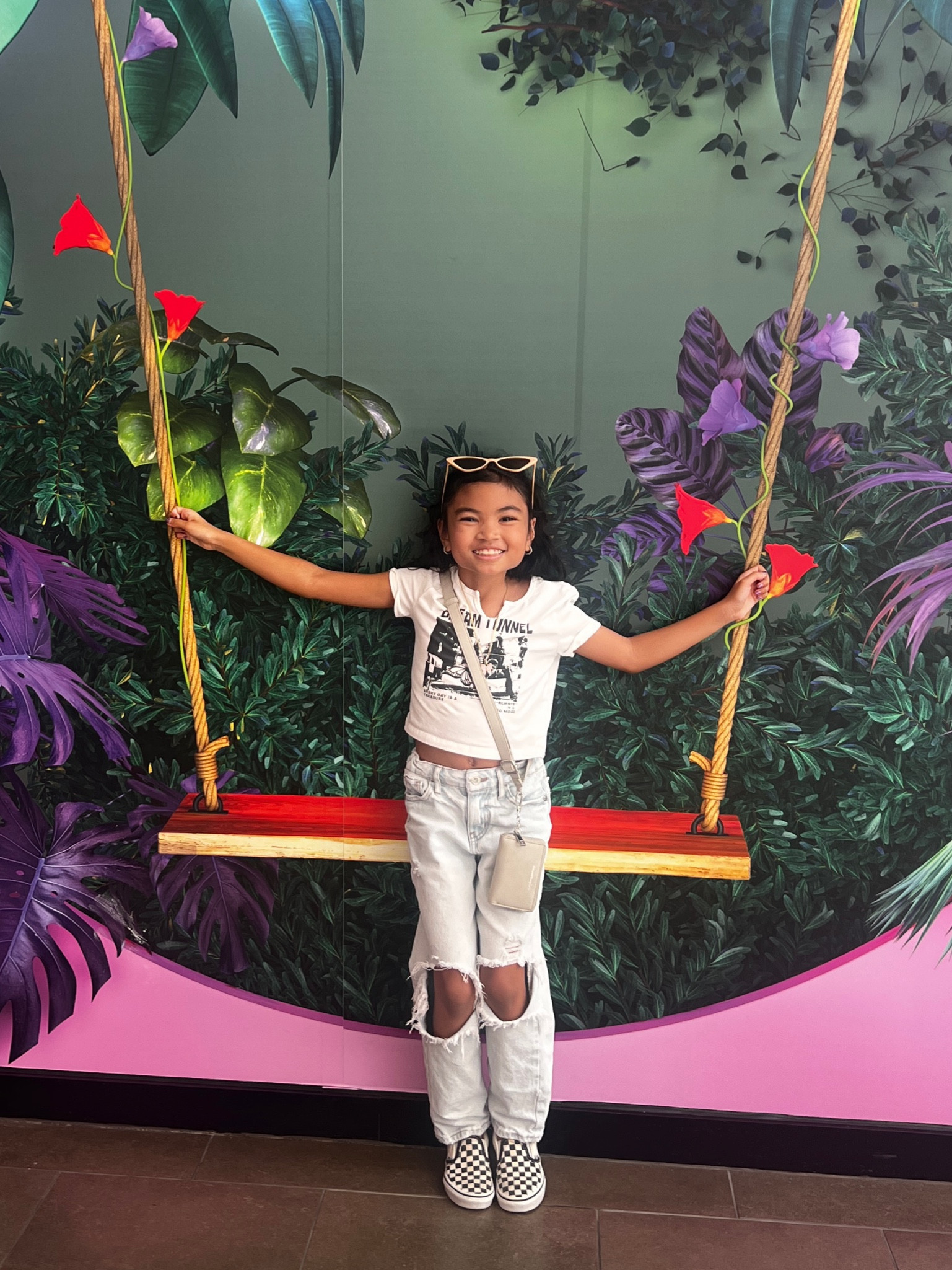 My daughters is a Gen Alpha whose heart is stuck in the 90’s. 🤍

Nobody talks about how having a daughter is so healing to our inner child. Mine is so spunky, so full of life, so kind hearted and loves each day so unapologetically. She’s the girl I always wanted to be but was too afraid to show in fear of judgement or rejection. 

white crop top, baggy ripped jeans, checkered Vans slip ons, cross body phone case, cross body wallet, sunglasses for kids, trendy kids fashion, stylish 8 year old girl, kids streetwear, casual kids outfit, summer kids fashion, kids fashion accessories, cool kids outfits, fashionable kids wear, kids outfit inspiration

#LTKFamily #LTKKids #LTKBacktoSchool