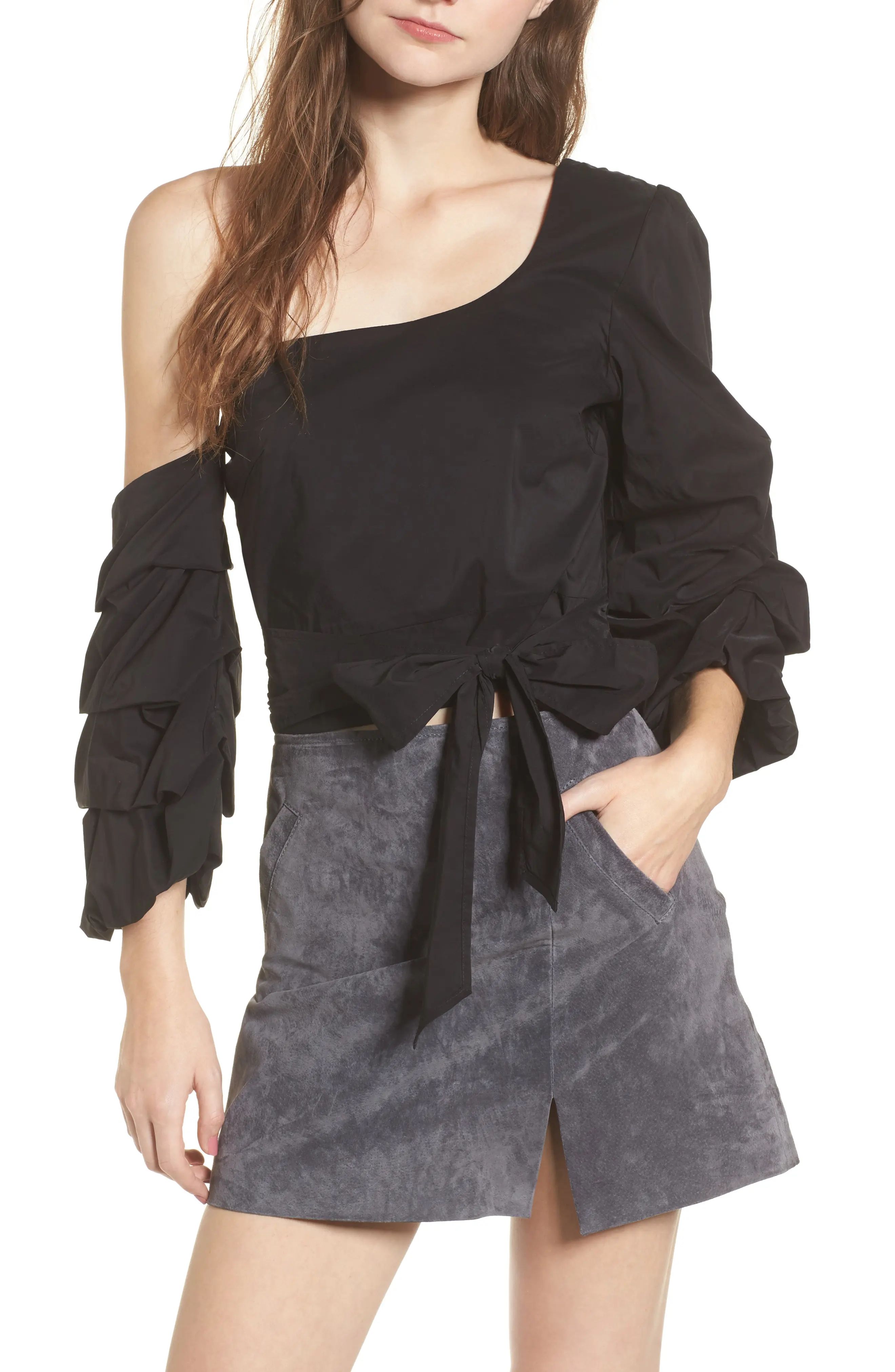 Ruffle One-Shoulder Blouse | Nordstrom