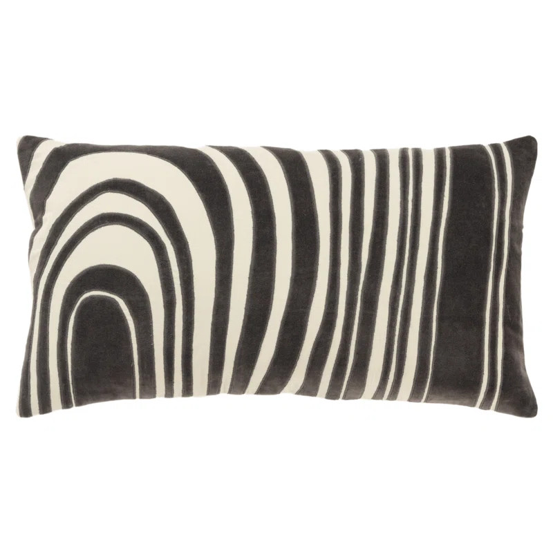 Hatton Embroidered Cotton Throw Pillow | Wayfair North America