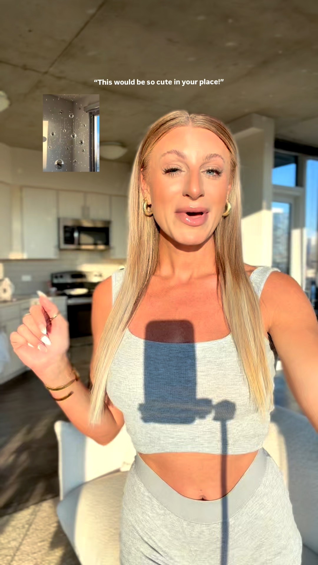 This disco ball home decor installation is the best thing I’ve ever done for myself and my space. It bring so much happiness and so many magical moments throughout the day🪩🥰💕✨

#LTKdayinmylife #LTKHome #LTKvlog