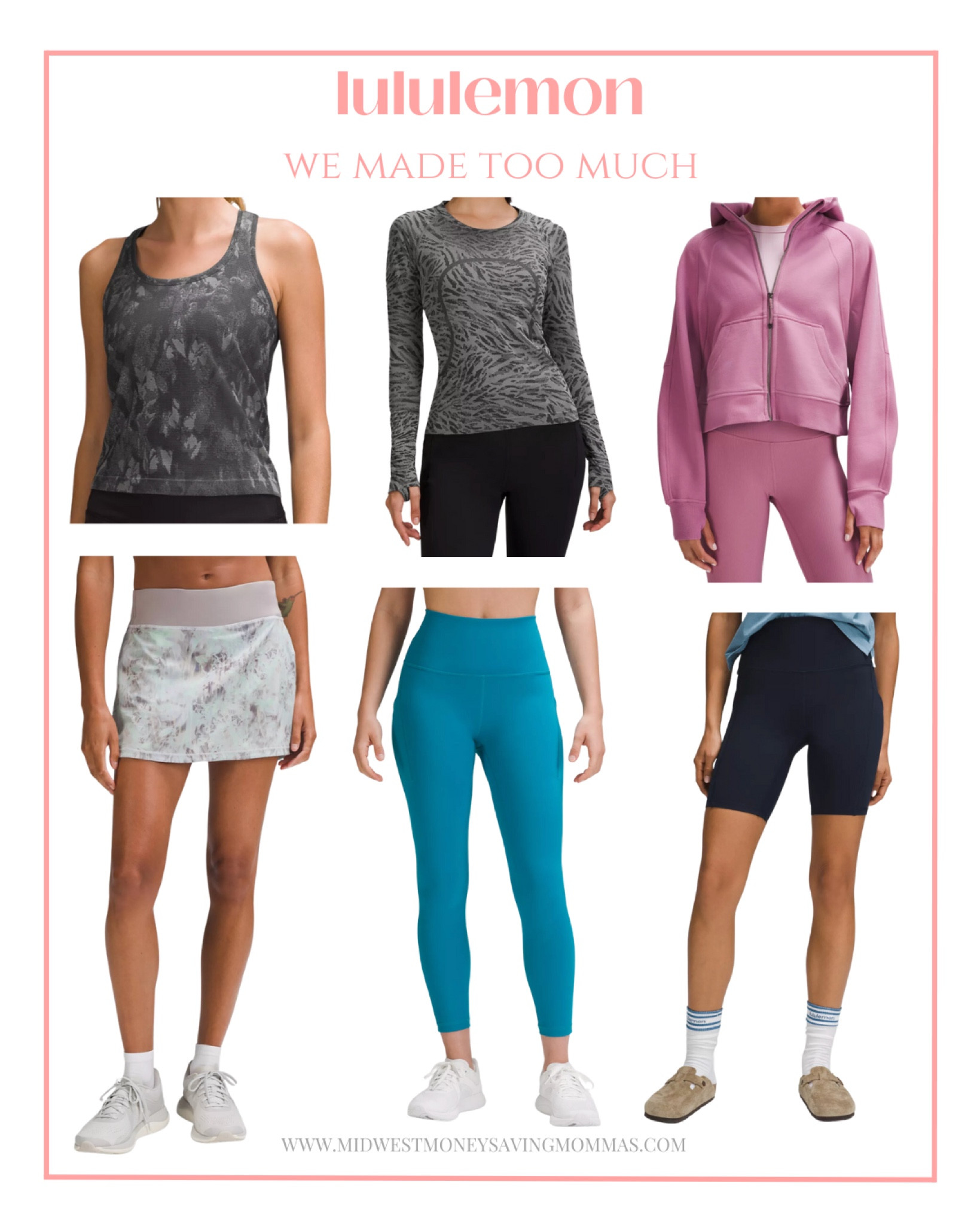 Lululemon We Made Too Much 

Activewear  athleisure  loungewear  leggings  tennis skirt  biker shorts  gym clothes  fitness 

#LTKSeasonal #LTKfitness #LTKstyletip
