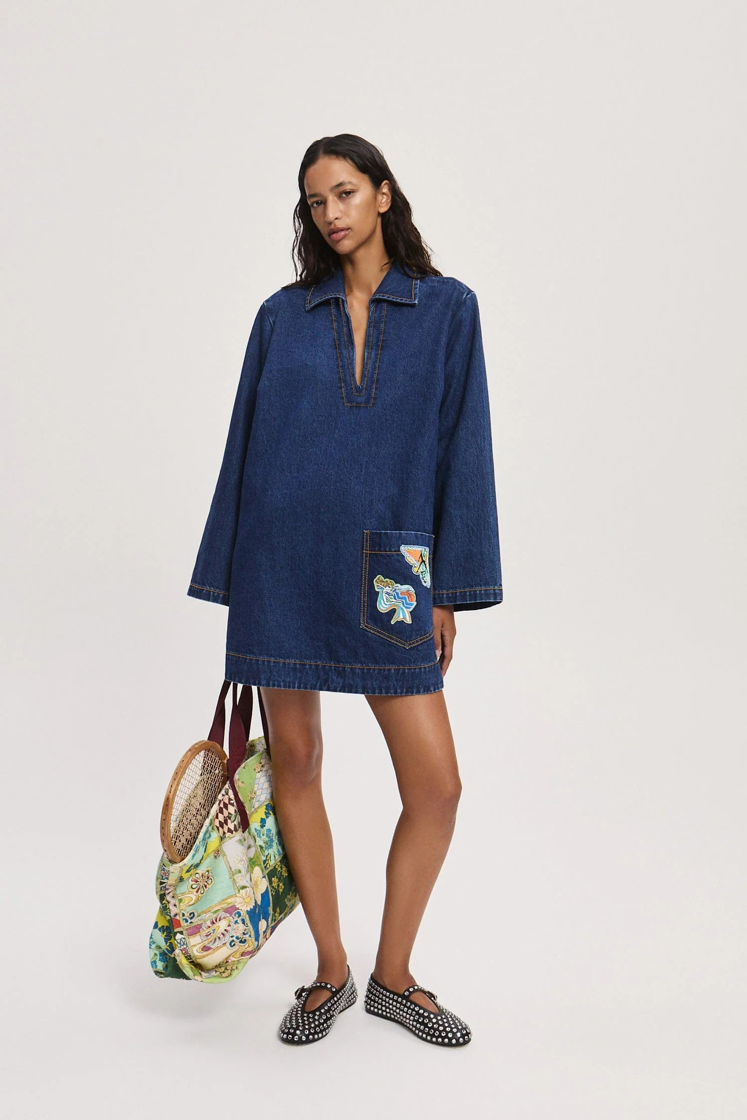 SPEEDY DENIM MINI DRESS | Alemais (AU, US, UK)