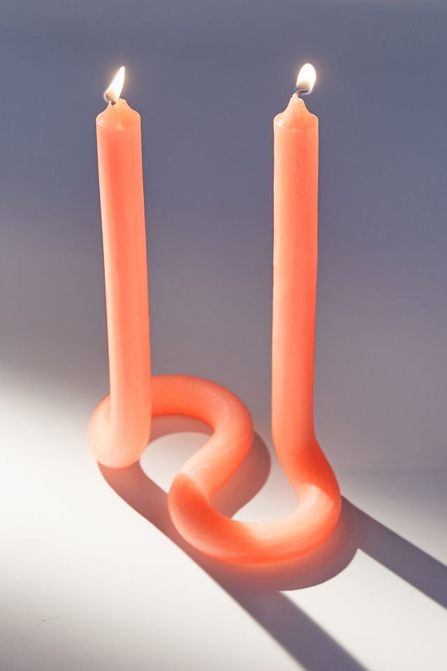 Lex Pott Twist Duo Standing Taper Candle | Urban Outfitters (US and RoW)