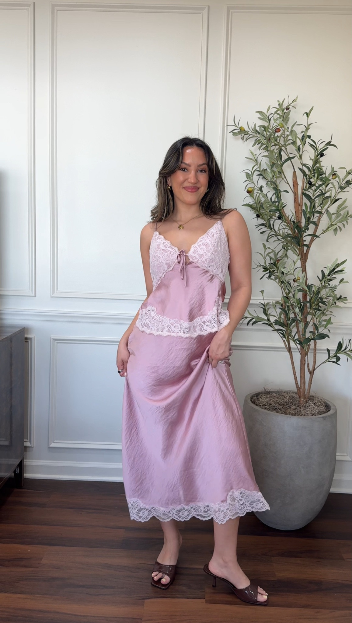 BRA FREE lace silk tank- small
Lace and silk midi skirt- small petite

#LTKSeasonal #LTKPetite #LTKSpringSale