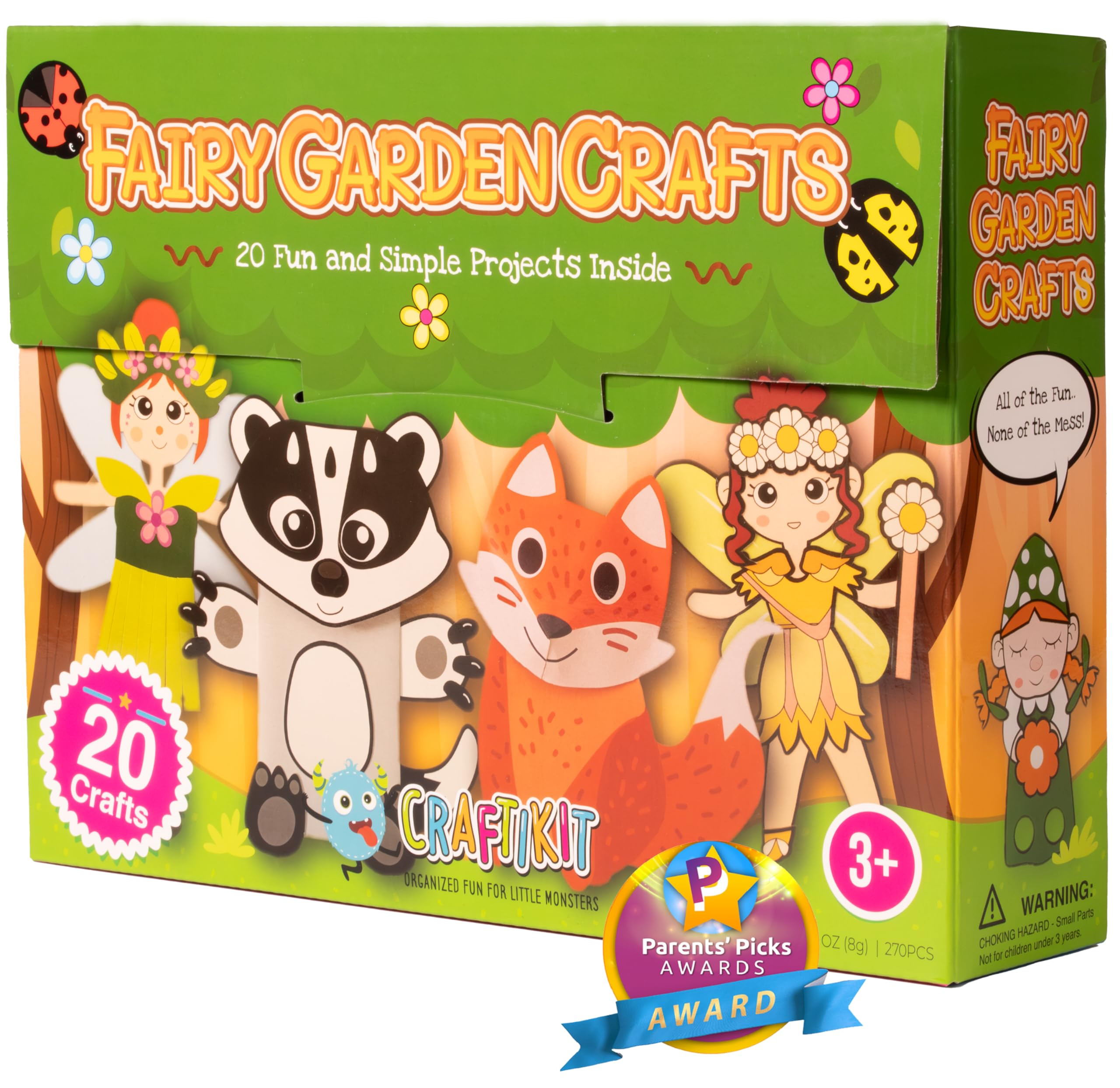 Craftikit® 20 Award-Winning Fairy Garden Crafts for Kids - 20 All-Inclusive Fun Paper Toddler Cr... | Amazon (US)