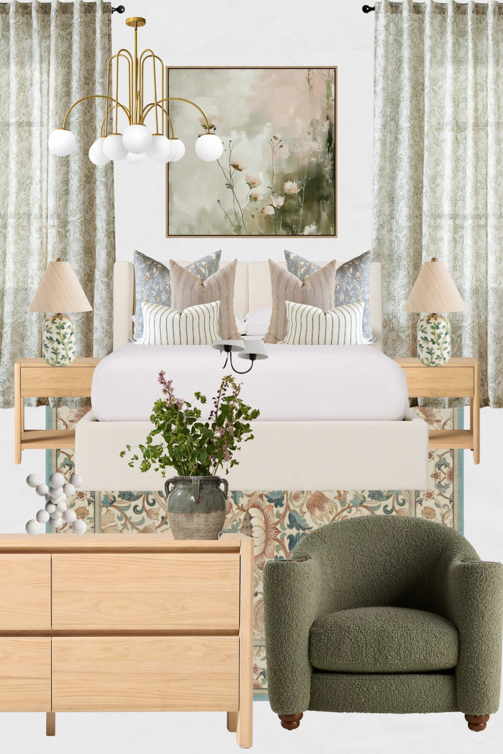 Sage Green and Blush Bedroom Moodboard, Cottagecore Bedroom Design Ideas, Sage Green Bedroom Decor, Cute and Cozy Bedroom Design, Grandmillenial Bedroom Decor, Cottage-style Bedroom Decor, French Country Bedroom Moodboard

#homedecor #bedroommoodboard #bedroomdesign #bedroomdecor #sagegreenbedroom #frenchcountry #countrystylebedroom #countrydecor 

 #LTKHome #LTKSaleAlert