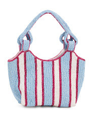Beaded Striped Satchel | Handbags | Marshalls | Marshalls