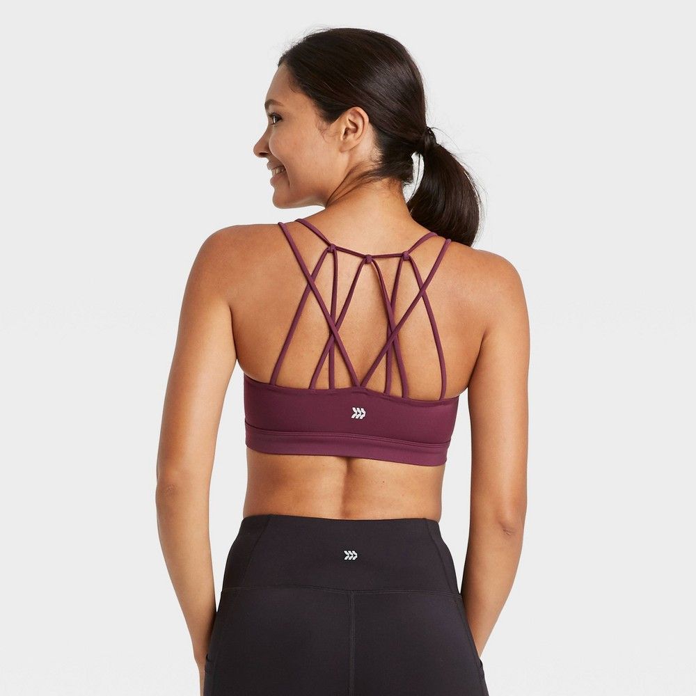 Women's Low Support Strappy Back Bra - All in Motion™ | Target