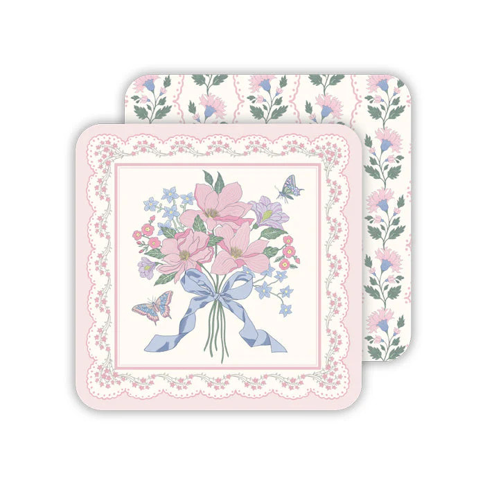 Caitlin Wilson Blush Bouquet Paper Coasters | Rosanne Beck Collections