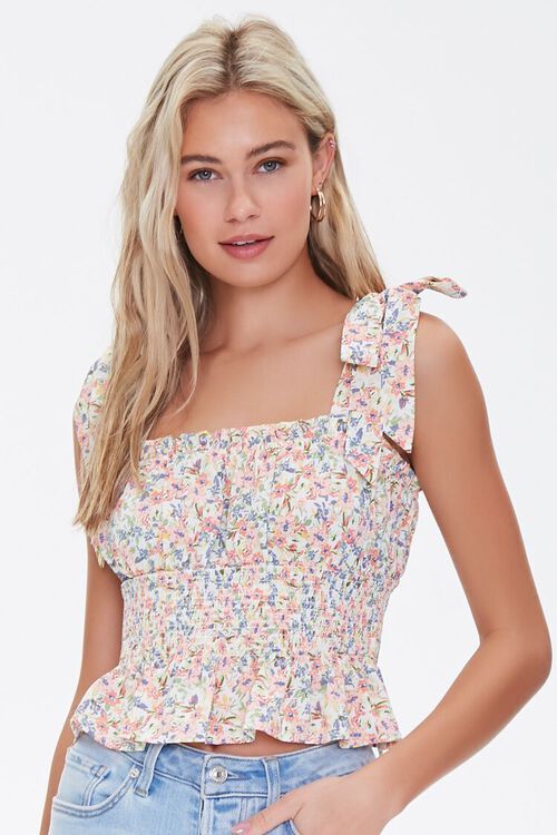 Floral Print Tie-Strap Top | Forever 21 (US)