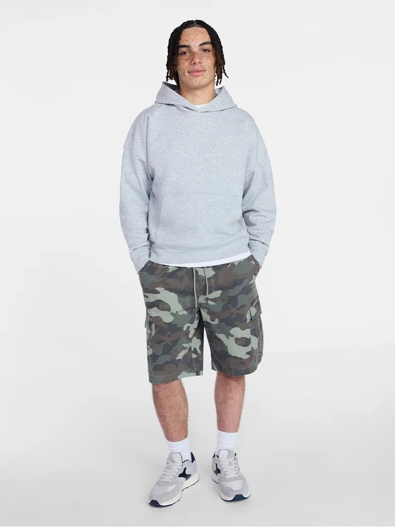 No Boundaries Twill Cargo Shorts, 10" Inseam, Men's XS-5XL | Walmart (US)