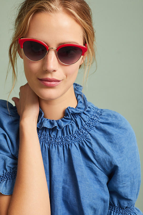 Cat-Eye Clubmaster Sunglasses | Anthropologie (US)