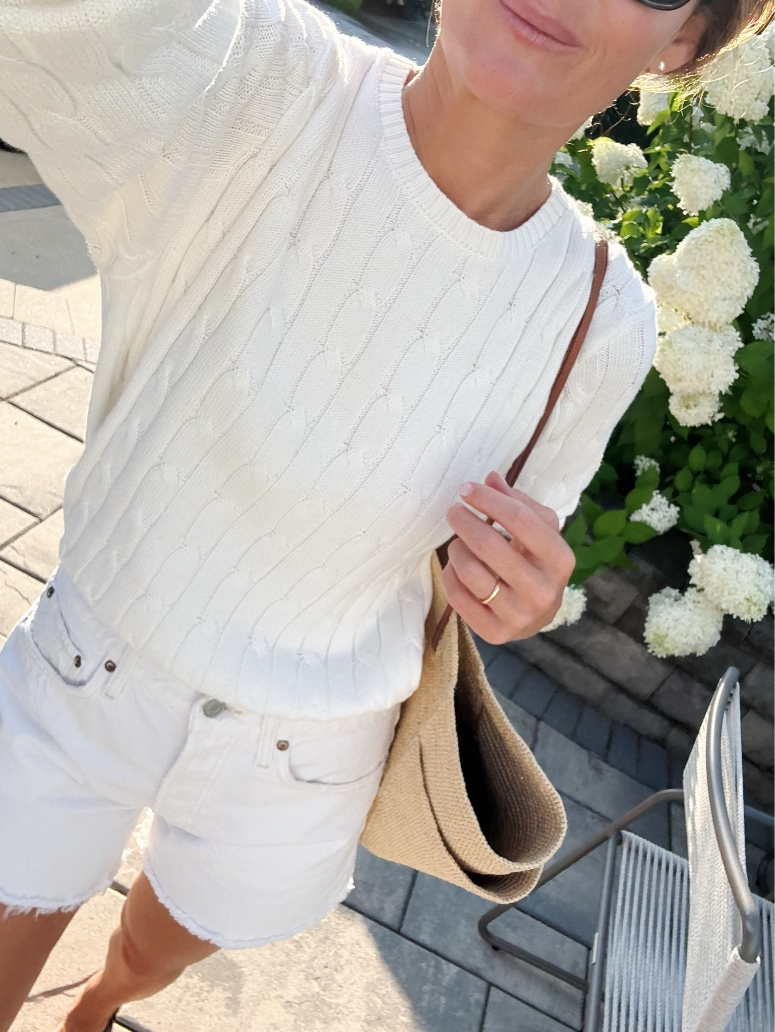 cable knit sweater 
@Quince  #quincepartner


Wearing a size M