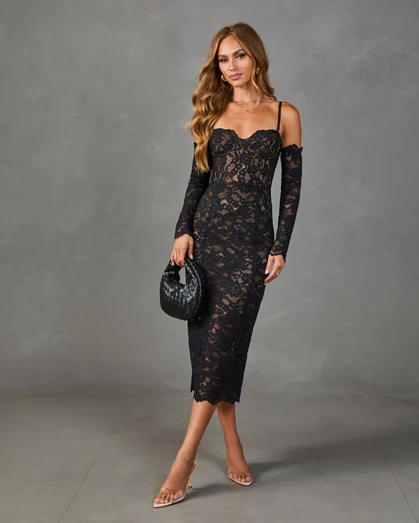 Sweet Lover Lace Midi Dress | VICI