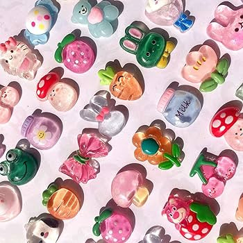 120 Pcs Random Slime Charms Bulk DIY Craft Making Resin Making Kit, Resin Flat Back Slime Making ... | Amazon (US)