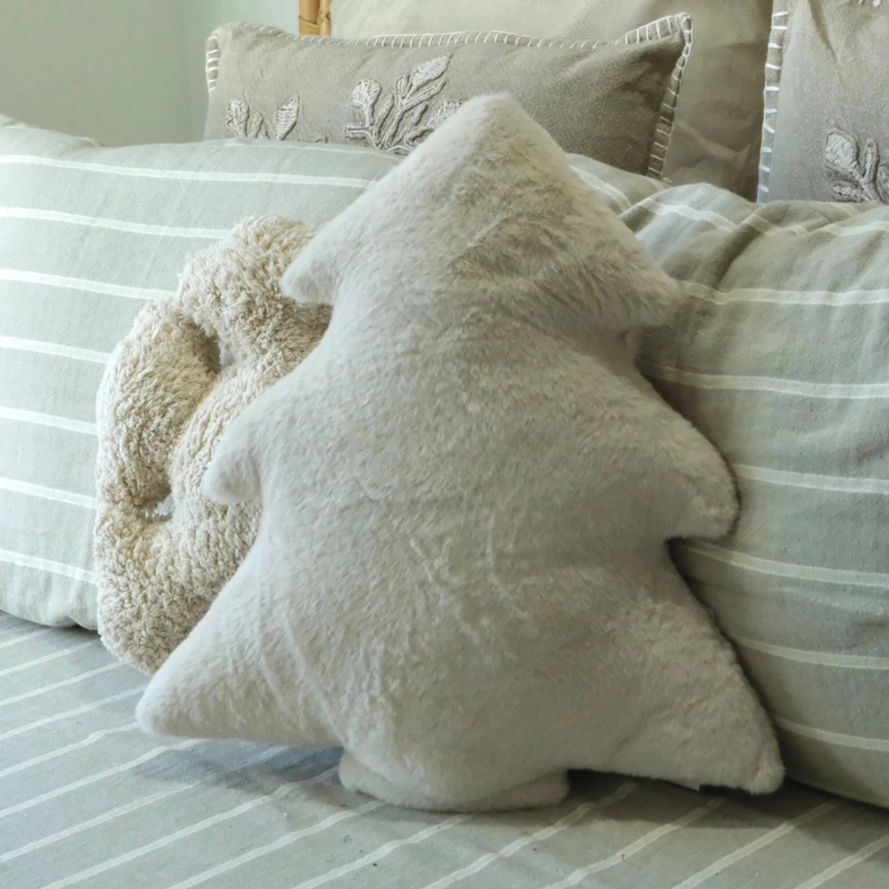 Soft White Tree Pillow | Fiddle & Fig