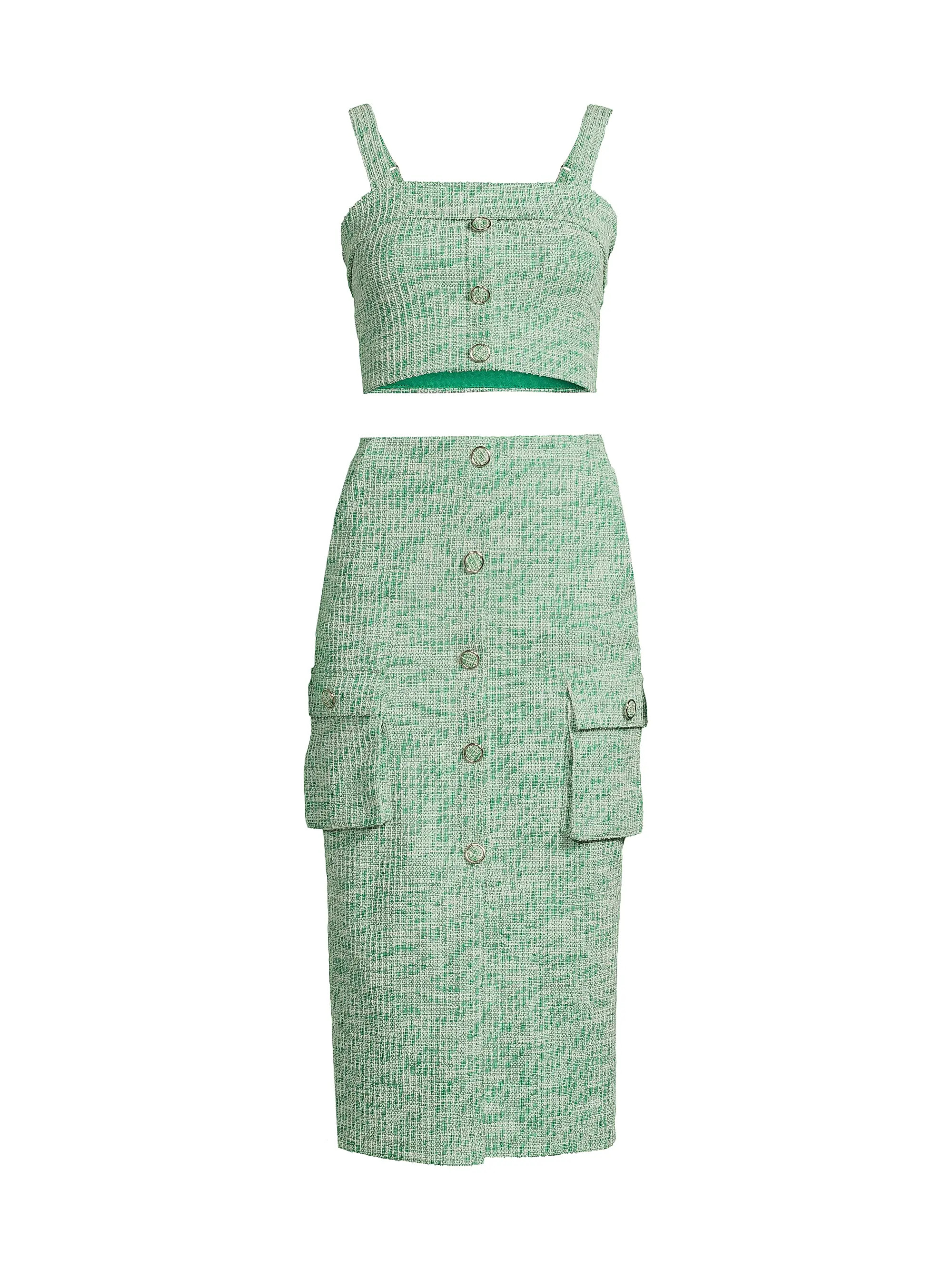 Roland 2-Piece Boucle-Knit Top & Skirt Set | Saks Fifth Avenue