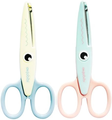 Scissors for Crafting (2-Pack)-Decorative Pattern Edge Craft Scissors,Suitable for Fun DIY Scrapb... | Amazon (US)