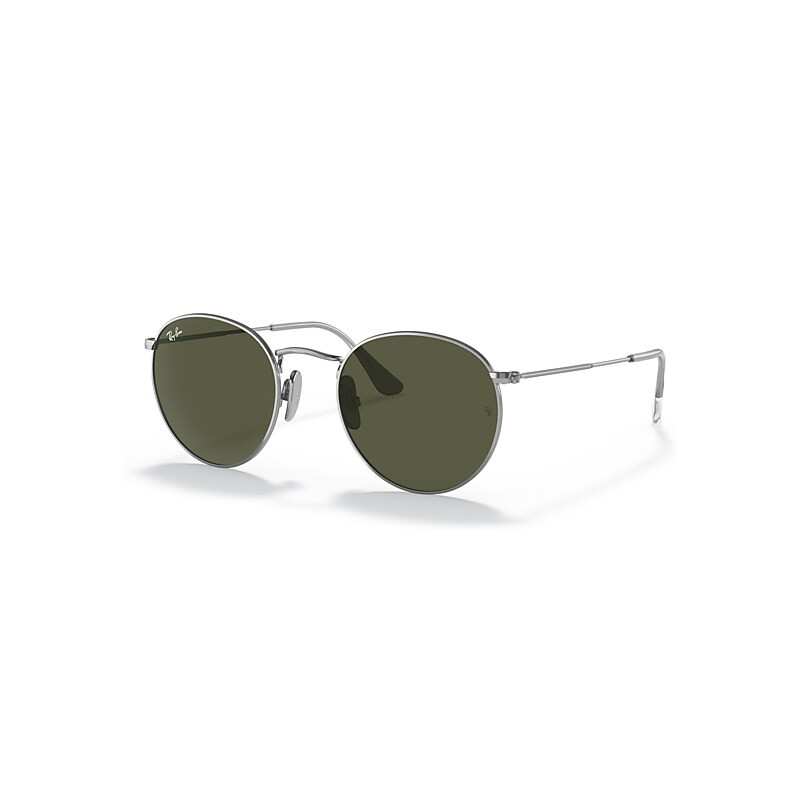 Ray-Ban Round Titanium Silver | Ray-Ban (US)