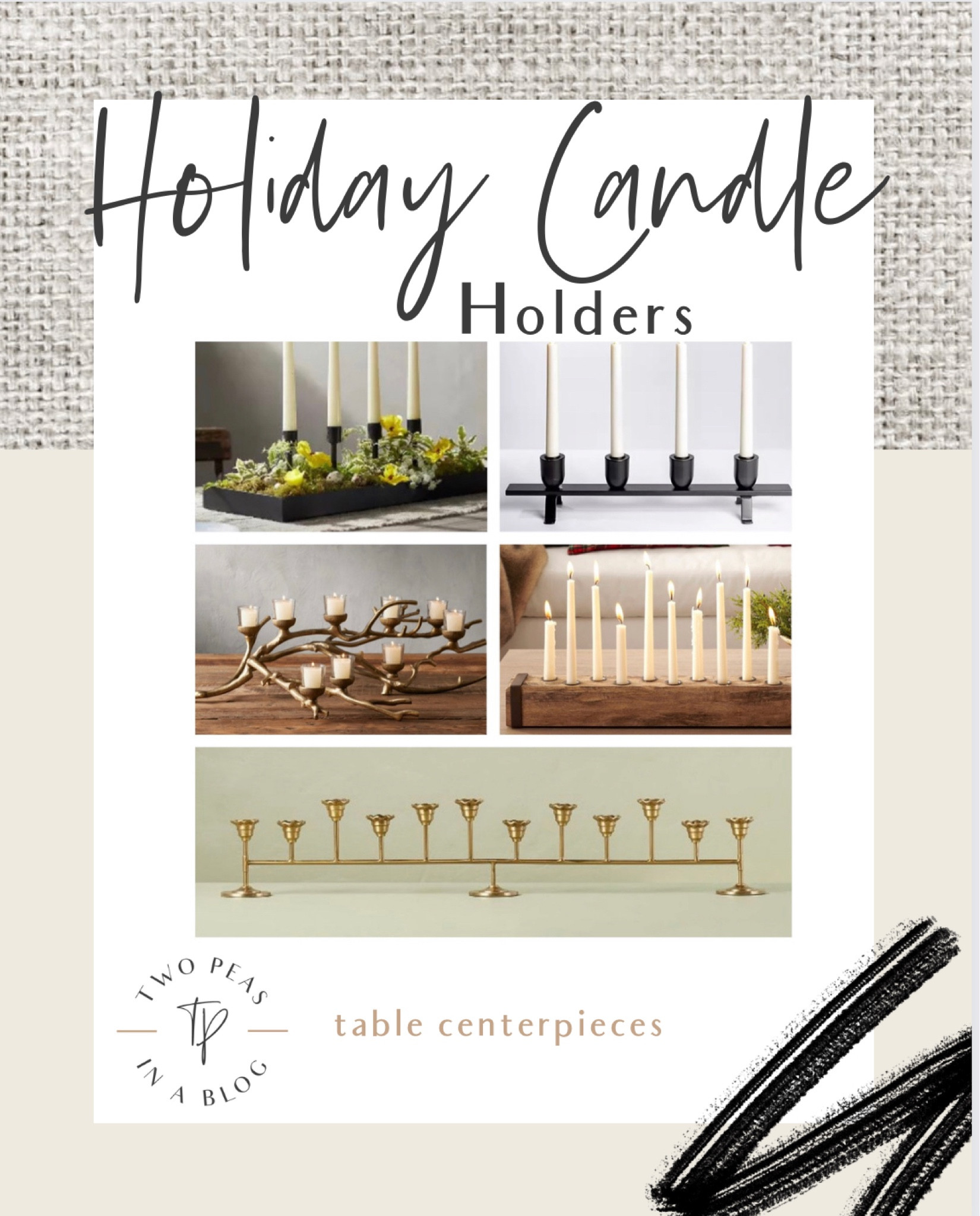 Holiday table centerpieces. Taper candle holders. Holiday candles. Holiday decor. 

#LTKhome #LTKHoliday