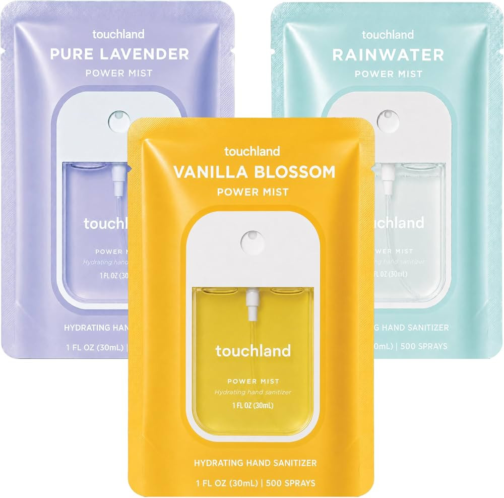 Touchland Blossom Trio Hydrating Hand Sanitizer Spray Set Travel Size | Amazon (US)