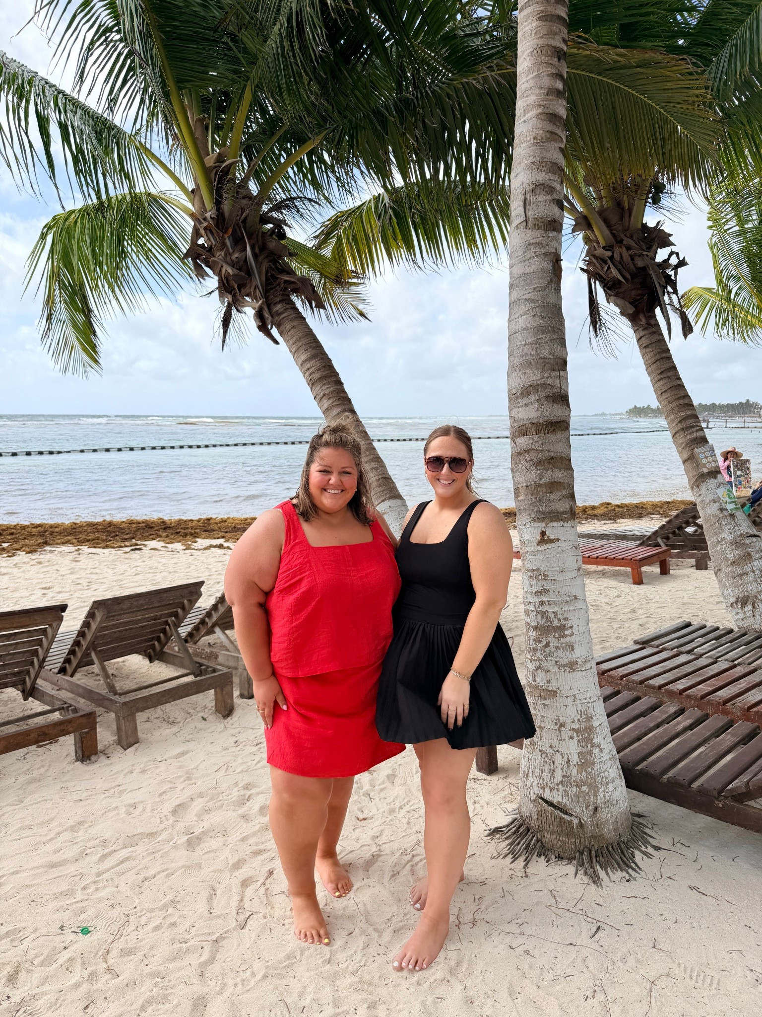 cute and casual on the beach☀️ 

red set: 3X
black dress: XL

#LTKTravel #LTKActive #LTKPlusSize