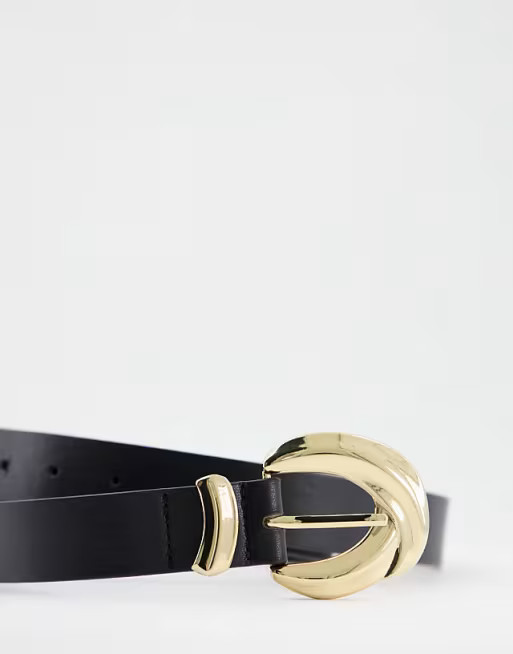 Glamorous Curve hip and waist belt with chunky gold hardwear | ASOS (Global)