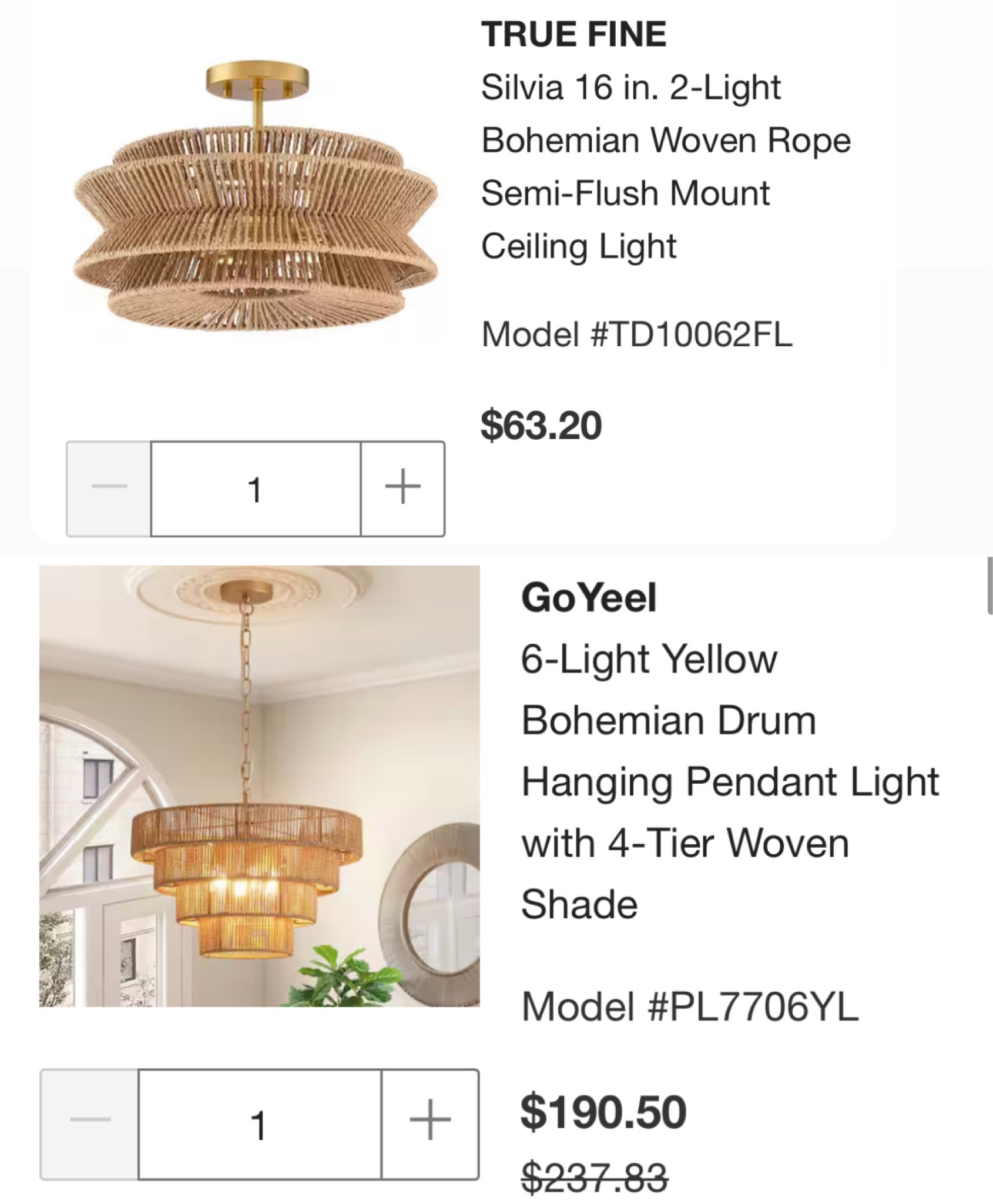 The Home Depot lighting deals are adorable AND affordable! 😍 Check out a few of my current faves! 

#LTKSaleAlert #LTKHome #LTKFindsUnder100
