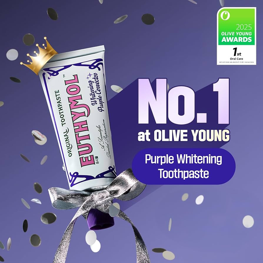 EUTHYMOL Purple Whitening Toothpaste, Instant Brightening | 3.7 fl oz | Amazon (US)