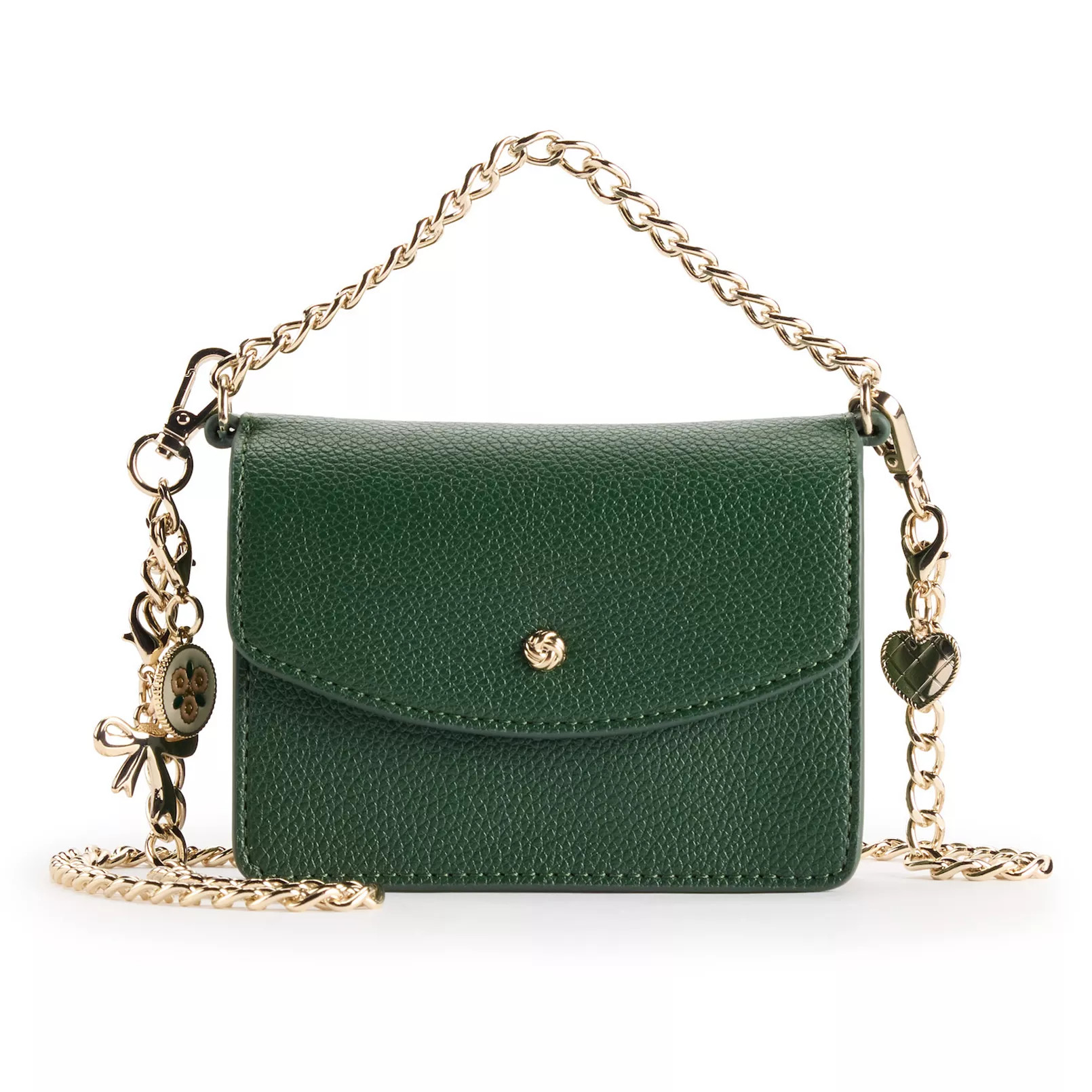 LC Lauren Conrad Flap Chain WOS Crossbody Bag & Charms Set | Kohl's