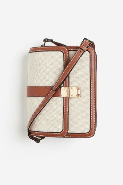 Crossbody bag - Light beige/Brown - Ladies | H&M GB | H&M (UK, MY, IN, SG, PH, TW, HK)