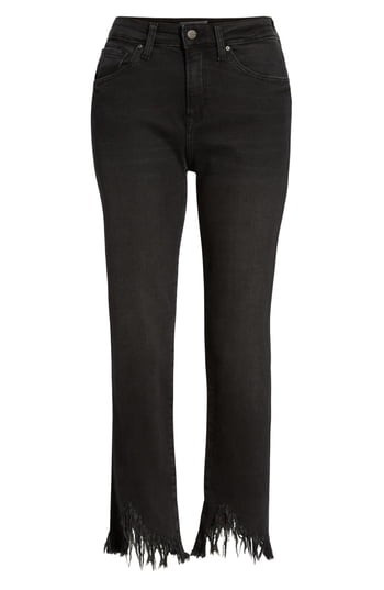 Women's Mavi Jeans Sharkbite Fringe Hem Jeans | Nordstrom