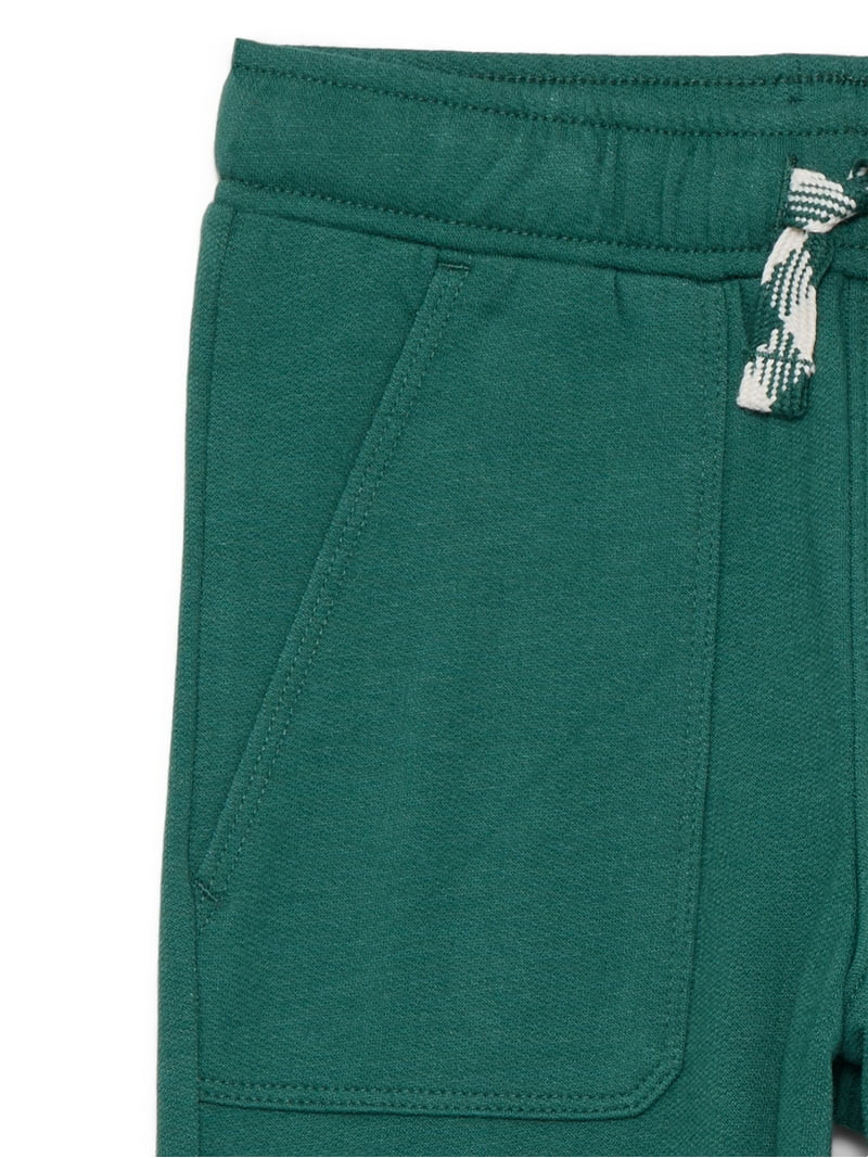 Wonder Nation Little Boys Solid Fleece Joggers, Size 4-10 | Walmart (US)