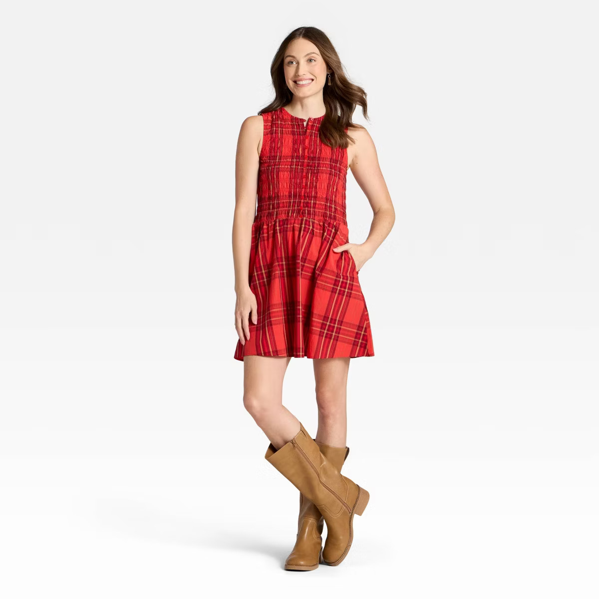 Women's Smocked Mini A-Line Dress - Universal Thread™ | Target