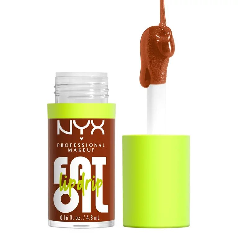 NYX Professional Makeup Fat Oil Lip Drip Hydrating Lip Gloss, Scrollin | Walmart (US)