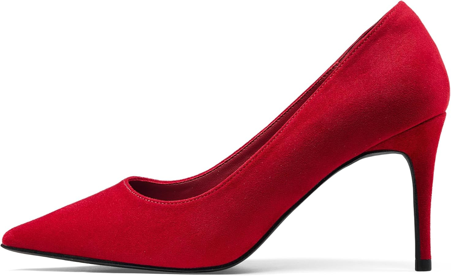 Elisabet Tang 3 in Classic Pointy Pull on Heeled Wedding Pumps - Comfortable Stiletto Closed Toe ... | Amazon (US)