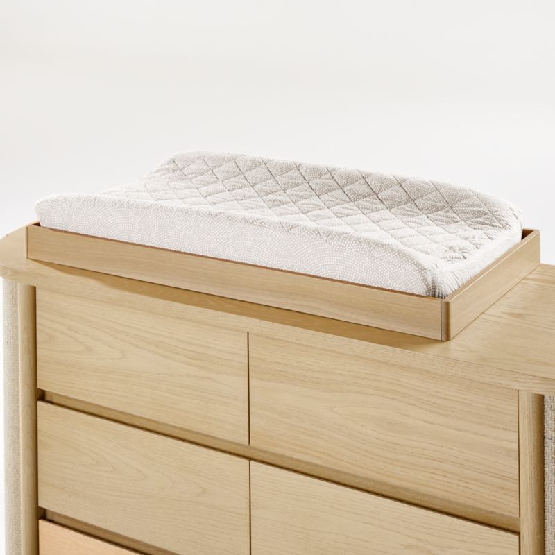 Canyon Natural Wood Baby Changing Table Topper for Dresser by Leanne Ford + Reviews | Crate & Kid... | Crate & Barrel