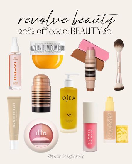 Revolve Beauty 20% off code BEAUTY20 🙌🏻🙌🏻

Dibs, blush, Kosas, foundation, Bum, blush brush

#LTKStyleTip #LTKSaleAlert #LTKBeauty